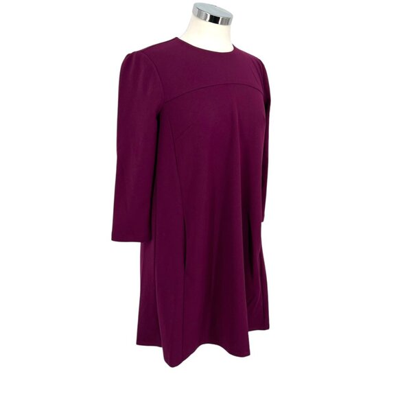 Donna Morgan Shift Swing Dress Purple Fuchsia Size 0 NWOT - Picture 5 of 11